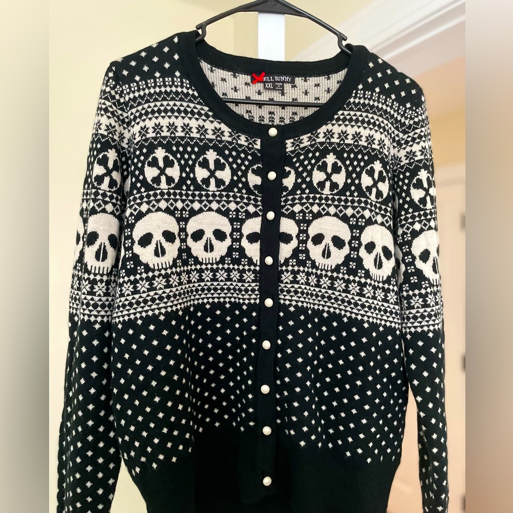 Hell bunny skull cardigan